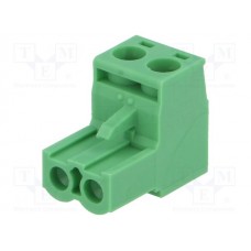 CS 2P Euroblock connector 2.5mm2 groen 12A