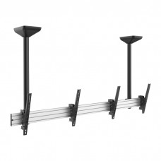 Showgear PCM4555S-2 Dubbel Scherm Plafondbeugel Kort - 45" tot 55" - 20 neerwaarts kantelbaar - verstelbare armlengte - 100280