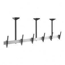Showgear PCM4555S-3 Driedubbel Scherm Plafondbeugel Kort - 45" tot 50" - 20 neerwaarts kantelbaar - verstelbare armlengte - 100282