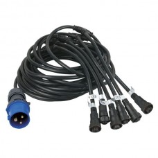 DMT Power Cable for E/F Series Split - 10 m CEE, 6x Output - 101394
