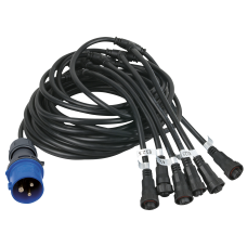 DMT Power Cable for E/F Series Split 10mtr CEE, 6x Output - 101394