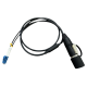 SEETRONIC Glasvezel Breakout-kabel Zwart 1 m - 102072