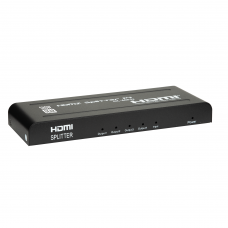 Showgear HDMI 2.0 Splitter 1 in 4 out - 1 in, 4 uit, 4K 60 Hz, 18 Gbps - 102500