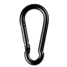 WENTEX Carabiner 6 x 60 mm - 10 stuks - zwart - 116200