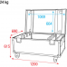 Showtec Case voor 8x Sunstrip LED - Flightcase - 30755