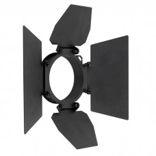 Showtec Barndoor for ACT Series - Zwarte scherp-omlijnde vierbladige metalen barndoor - 34051