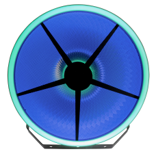 SHOWTEC Goliath Retro lichteffect met tungsten-simulatie en dubbele RGB LED-ring - 43325
