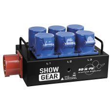 Showgear BO-6-PWC - CEE 16A naar 6x CEE 16A - 50299