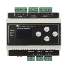 Showtec LED Dim-8 Install PWM dimmer 8 kanaals  (2x RGBW)  - Din-rail - 50413