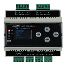 Showtec LED Dim-8 HV Install PWM dimmer 8 kanaals (2x RGBW) - Din-rail High Voltage - 50414