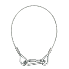 Showgear Safety Cable 100 cm - 5 mm, gecertificeerd - 70169