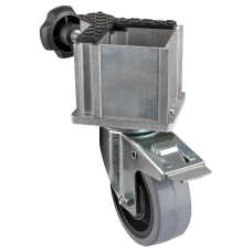 SHOWGEAR Mammoth Dex Single Leg Insert Swivel Wheel Met rem - 70696