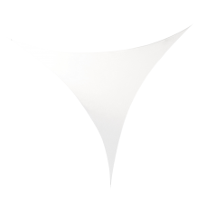 Wentex Stretch Shape Triangle White 125 cm x 125 cm, wit - 89145