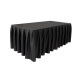 Wentex Podiumrok voor podiumdelen ZWART GEPLOOID lengte 6.20m hoogte  40cm MCS 300 g/m² - 89290