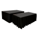 Wentex Podiumrok voor podiumdelen ZWART GEPLOOID lengte 6.20m hoogte  60cm MCS 300 g/m² - 89291
