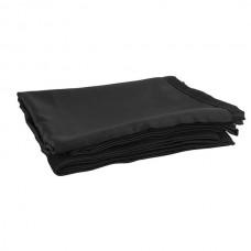 Wentex pipe and drape doek Zijdeglans geplooid 3x3 Zwart - 89411