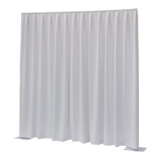 Wentex pipe and drape doek Zijdeglans geplooid 3x5 Wit - 89421