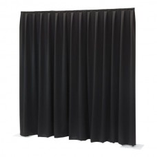 Wentex pipe and drape doek Dimout geplooid 3x3 Zwart - 89441