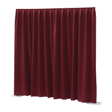 Wentex pipe and drape doek Dimout geplooid 3x3 Rood - 89443