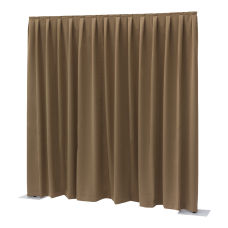 Wentex pipe and drape doek Dimout geplooid 3x3 Bruin - 89445