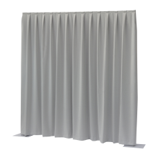 Wentex pipe and drape doek Dimout geplooid 3x3 Licht grijs - 89446