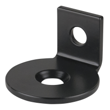 Wentex Angled bracket for 4-way connector - Zwart (met poedercoating) - 89512