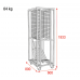 Wentex Pipe & Drape Transport Trolley - Voor 9 gordijnen plus bevestigingsmateriaal - 89613