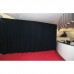 Wentex pipe and drape doek Molton geplooid 3x3 Zwart - 89882