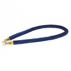 Showgear Velvet Rope Gold Hook Blue - 90022