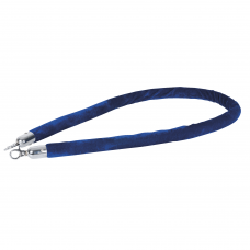 Showgear Velvet Rope Silver Hook - Dark Blue / Silver - 90025