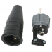 PCE Rubber Schuko 230V/240V CEE7/VII Connector Male - Black / Grey - 90398