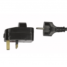 DAP Europlug to UK Plug adapter - 230V/240V - 90451