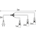DAP Schuko naar PowerCON True1 TOP split 3-voudig - Schuko - 3 x PowerCON True1 (3 m) - 90454