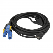 DAP Schuko to Neutrik Powercon splitter 3 way - - 90456