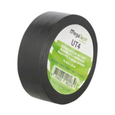 Megatape PVC Tape UT4 19 mm / 20 m, zwart - 90677 (Alternatief AT4)