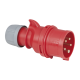 PCE CEE 16A 400V 5p Plug Male - Red, Screw Terminal - 913211