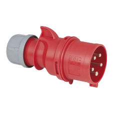 PCE CEE 32A 400V 5p Plug Male - Red, Screw Terminal - 913221