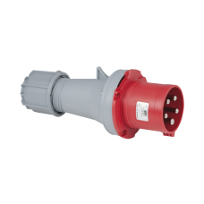 PCE CEE 63A 400V 5p Plug Male - IP44, Red - 913231