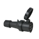 PCE CEE 63A 400V 5p Plug Female - IP67, Black - 91333