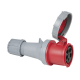 PCE CEE 63A 400V 5p Plug Female - IP67, Red - 913332