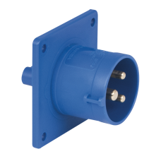 PCE CEE 16A 240V 3p Socket Male - Blue, Screw Terminal - 91339