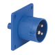 PCE CEE 16A 240V 3p Socket Male - Blue, Screw Terminal - 91339