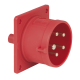 PCE CEE 16A 400V 5p Socket Male - Red - 913411