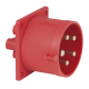 PCE CEE 32A 400V 5p Socket Male - Red - 913421
