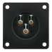 PCE CEE 16A 240V 3p Socket Female - Black, Screw Terminal - 91350