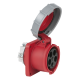 PCE CEE 63A 400V 5p Socket Female - Red - 913531