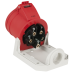 PCE CEE 32A 400V 5p Wallmount Female - Rood, IP44 - 91356