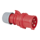 PCE CEE 16A 400V 4p Plug Male - Red, Screw Terminal - 91362