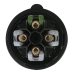 PCE CEE 16A 400V 4p Plug Male - Black, Screwless squich - 91364