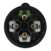 PCE CEE 16A 400V 4p Plug Female - Black, Screwless squich - 91367